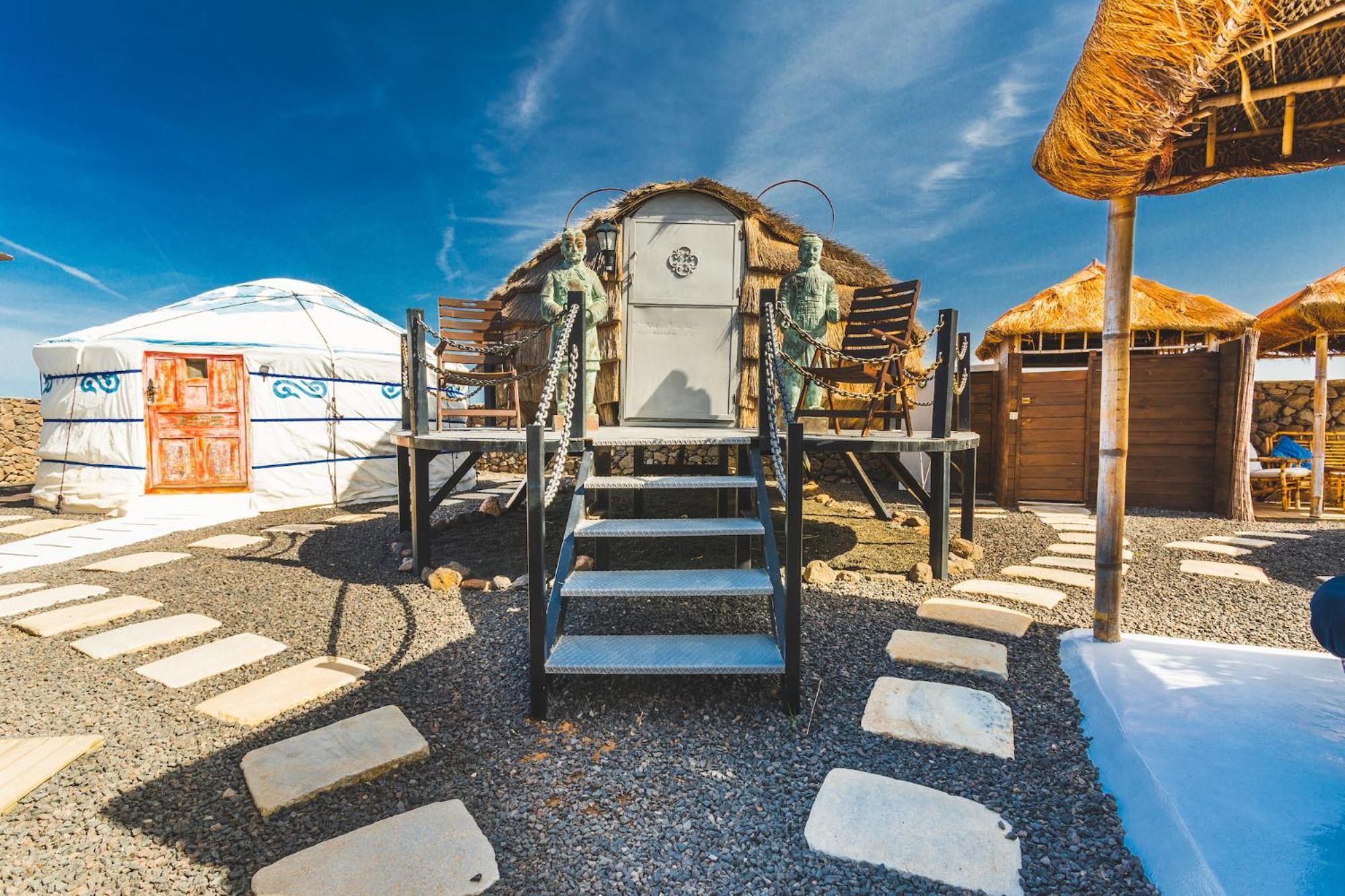 Finca De Arrieta Village - Yurts And Stone Cottages - Shared Pool - Walking Distance To Arrieta Beach - Eco Friendly Табайеско Экстерьер фото